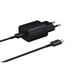 Caricabatterie domestico Samsung Power Delivery 25W + cavo USB C/USB C nero