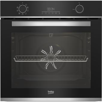 Four encastrable Beko BBIE13301XFP-1 Multifonction 66 L Pyrolyse 9 programmes Inox anti-traces - Neuf