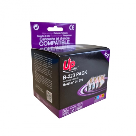 Pack UPrint compatible BROTHER LC 223 4 cartouches Neuf