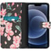 imoshion Design Softcase Bookcase pour Apple iPhone 13 Pro - Blossom Watercolor Black
