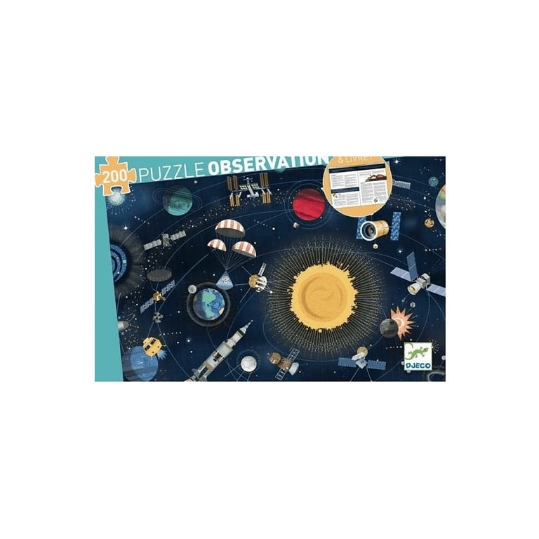 Puzzle enfant 200 pièces Djeco Observation Espace - vue 2