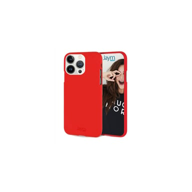 JAYM - Coque Silicone Soft Feeling Rouge pour Apple iPhone 15 Pro - Finition Silicone - Toucher Ultra Doux