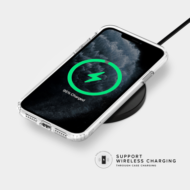 Custodia ibrida antiurto Invisible per Apple iPhone 11 Pro Max, trasparente