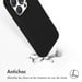Accezz Coque Liquid Silicone avec MagSafe pour Apple iPhone 15 Pro - Noir
