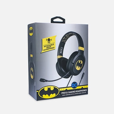 OTL Technologies DC Comics Batman Pro G1 Casques Avec fil Arceau Gaming Noir, Or