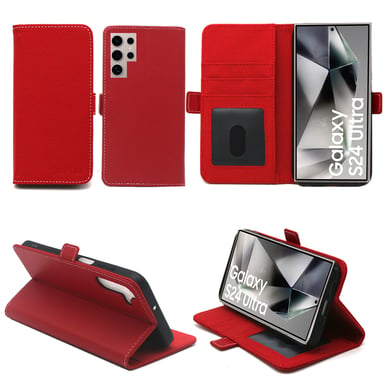 Samsung Galaxy S24 Ultra 5G Etui / Housse pochette protection rouge