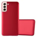 Coque pour Samsung Galaxy S22 en METALLIC ROUGE Housse de protection Étui en silicone TPU flexible