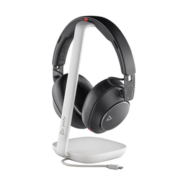 Poly Micro-casque Voyager Surround 85 UC USB-C + adaptateur USB-C/A + base de chargement