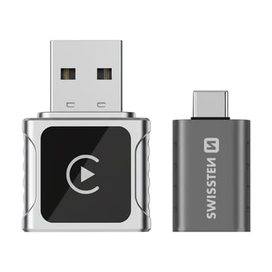 Adaptateur sans fil CarLINK pour CarPlay et Android Auto / Adaptateur USB USB-C Gris