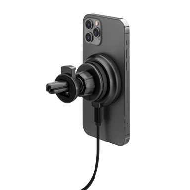 Caricabatterie da auto wireless staccabile 2 in 1 (15W), nero carbone