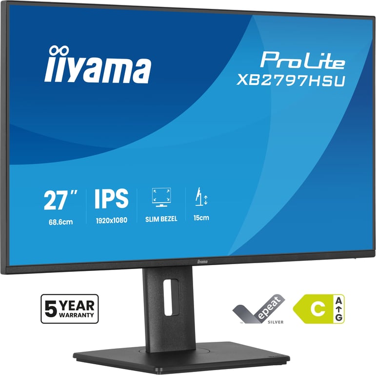 iiyama ProLite XB2797HSU-B1 écran plat de PC 68,6 cm (27 ) 1920 x 1080 pixels Full HD LED Noir - Neuf