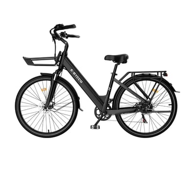 VéLo Électrique V1 | Vitesse Max 25 km/h | Autonomie 45-90 km | Moteur 250W | Batterie 36V 15.6Ah | Pneus 28 Pouces | Gris