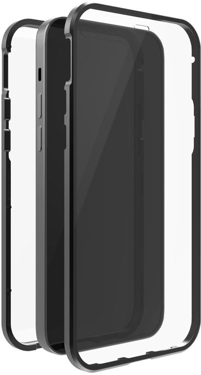 Coque de protection 360° Glass pour iPhone 12/12 Pro, noir