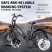 Onesport OT08 Pro 20'' Bici elettrica 500W Doppia batteria 48V 36AH Full Suspension Step-Thru Fat Tire E-Bike