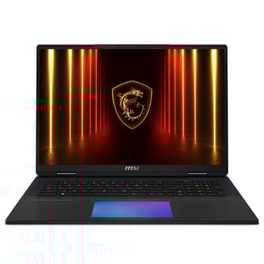 MSI Titan 18 HX AI A2XWIG-073 laptop Intel Core Ultra 9 285HX Ordinateur portable 45,7 cm (18'') UHD+ 64 Go DDR5-SDRAM 6 To SSD NVIDIA GeForce RTX 5080 Wi-Fi 7 (802.11be) Windows 11 Pro Noir