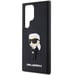 Custodia Karl Lagerfeld 3D Ikonik per Samsung Galaxy S24 Ultra, nera