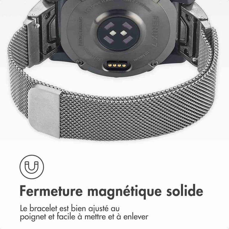 Bracelet QuickFit® Milanais pour Garmin 20mm - vue 8