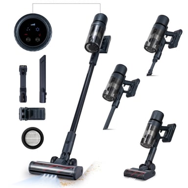 Schneider - Sch V20 - Noir - Aspirateur Balai Sans Fil Led - 140w - Filtration Hepa