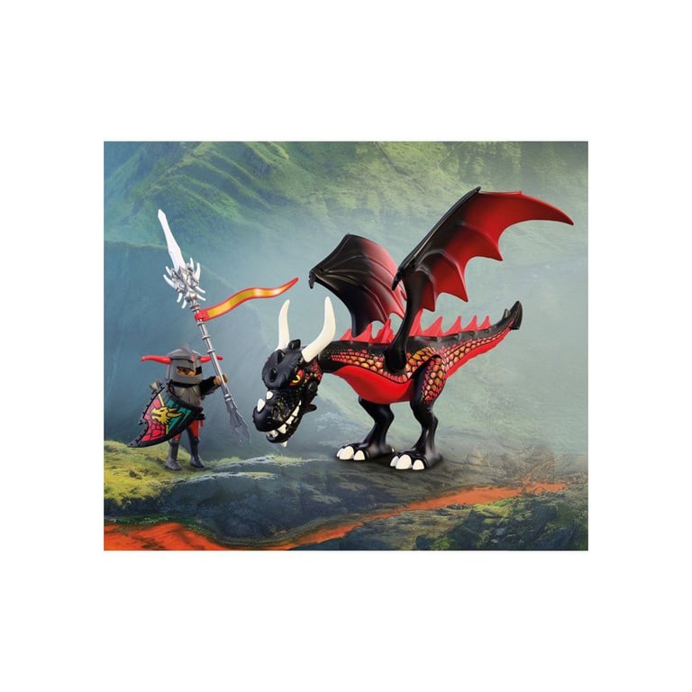 Playmobil Knights 72114 Dragon & chevalier - vue 5