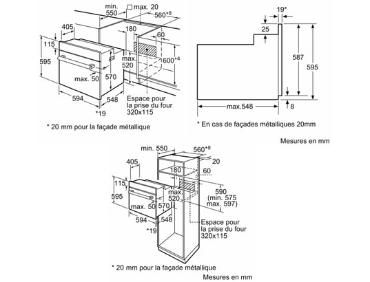 Bosch HBF154ES0 Four Intégrable Inox - vue 4