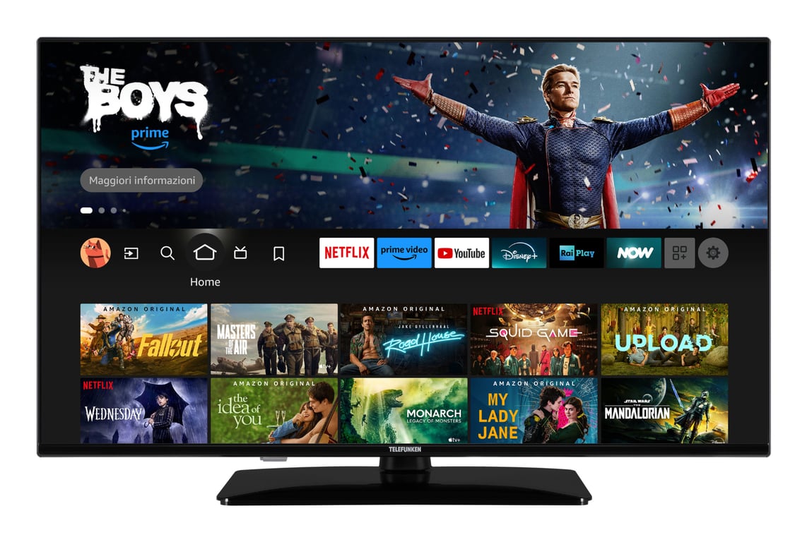 Telefunken TE40759B50V4F TV 101 6 cm 40 HD Wifi 250 cdm² Neuf - vue 3