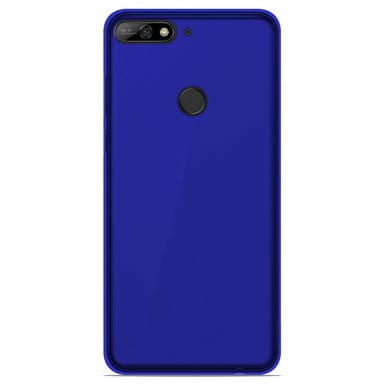 Coque silicone unie compatible Givré Bleu Huawei Y7 2018