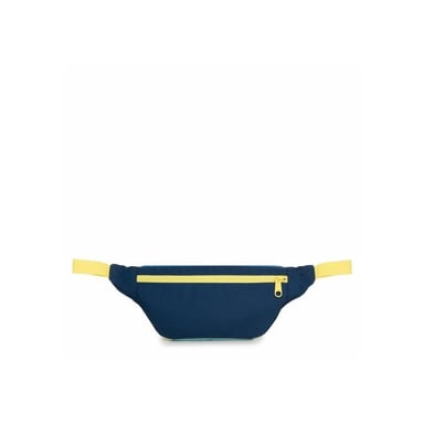 Bolso de cintura EASTPAK Page EK69EA45 Blocked Navy con bolsillo con cremallera y ribete amarillo