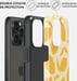 Burga Funda para iPhone 15 Pro Tough A prueba de golpes Modelo Lemon Tart Amarillo