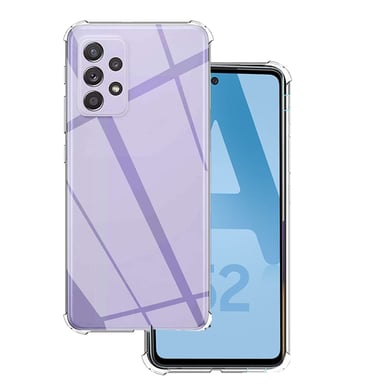 Custodia per Samsung Galaxy A52 4G / A52 5G / A52s Bumper flessibile trasparente in gel TPU con bordi rinforzati XEPTIO