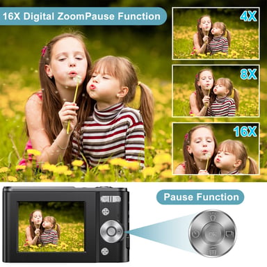 Fotocamera digitale compatta DC311 con scheda TF da 32 GB Blue
