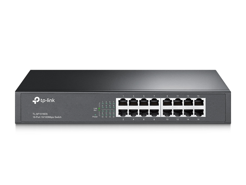TP Link TL SF1016DS commutateur réseau Non géré Fast Ethernet 10100 1U Neuf