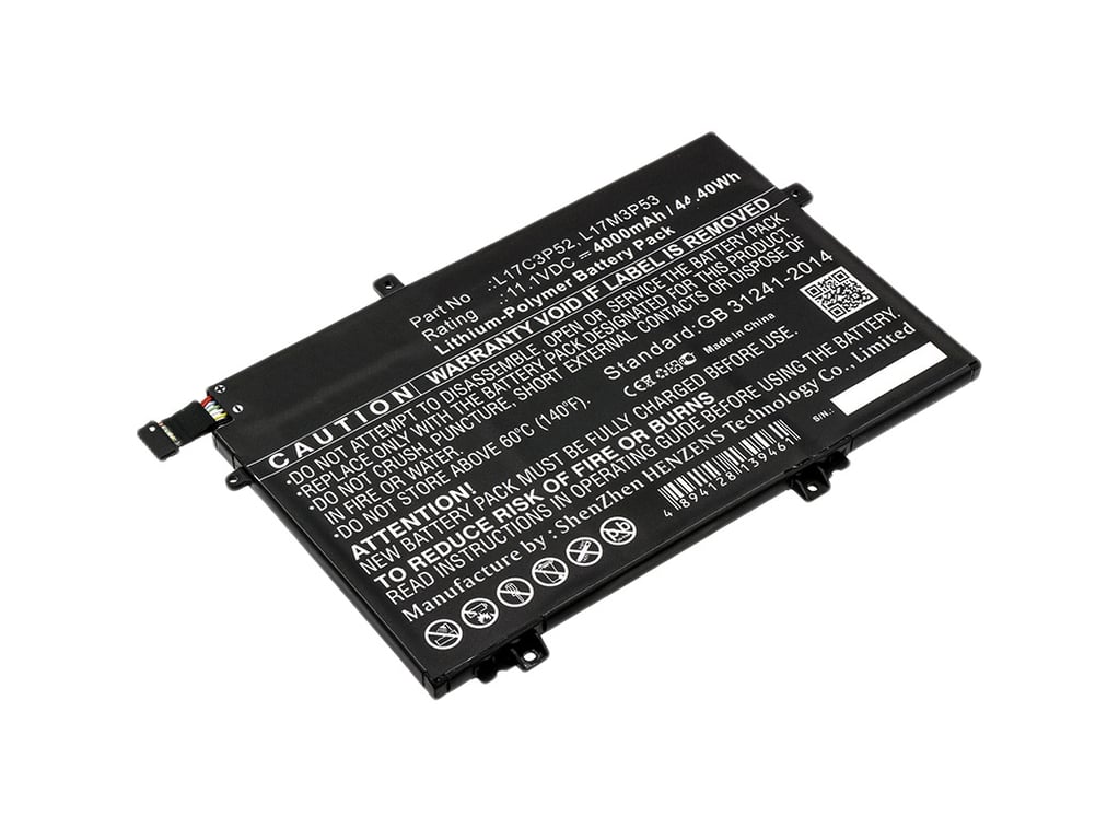 DLH Batterie de portable standard ?quivalent ? : Lenovo 01AV464 Lenovo 01AV465 Lenovo 01AV466 Lenovo L17C3P52 Lenovo L17M3P53 Lenovo L17M3P54 Lenovo SB10K97612 Lenovo SB10K97613 ...