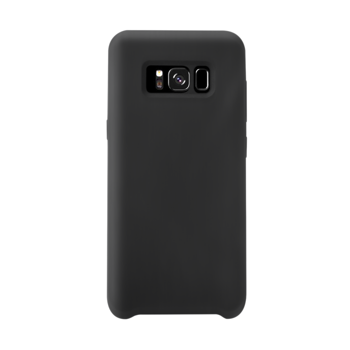 Coque en Gel de Silicone Doux pour Samsung Galaxy S8, Noir satin - The Kase