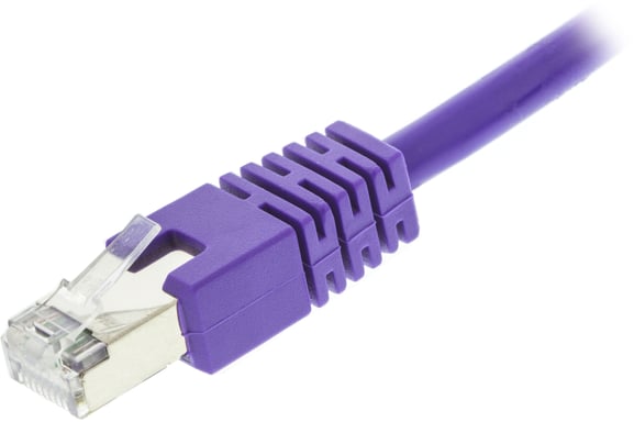 Deltaco STP-607P cavo di rete Viola 0,75 m Cat6 F/UTP (FTP)
