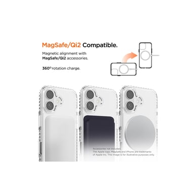 EIGER Funda Transparente Ultra-reforzada Magsafe Ice Grip *Prueba de Caída 3 Metros* para iPhone 17