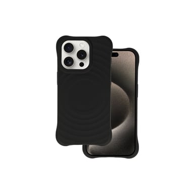 JAYM - Custodia in silicone nero premium compatibile con [Apple iPhone 15] - 100% silicone e microfibra - rinforzata e ultra morbida