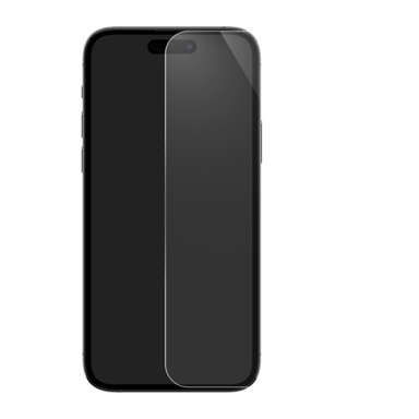 Protezione dello schermo in vetro temperato di alta qualità (60% di vetro temperato riciclato) per Apple iPhone 16 Plus, trasparente