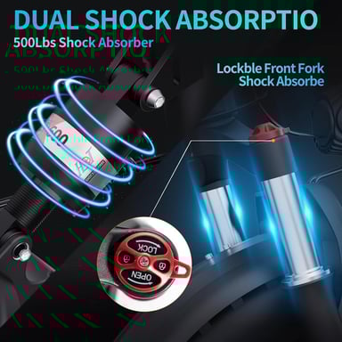 Bicicletta elettrica pieghevole Ridstar H20 Pro Motore da 2000W Batteria da 48V 23AH