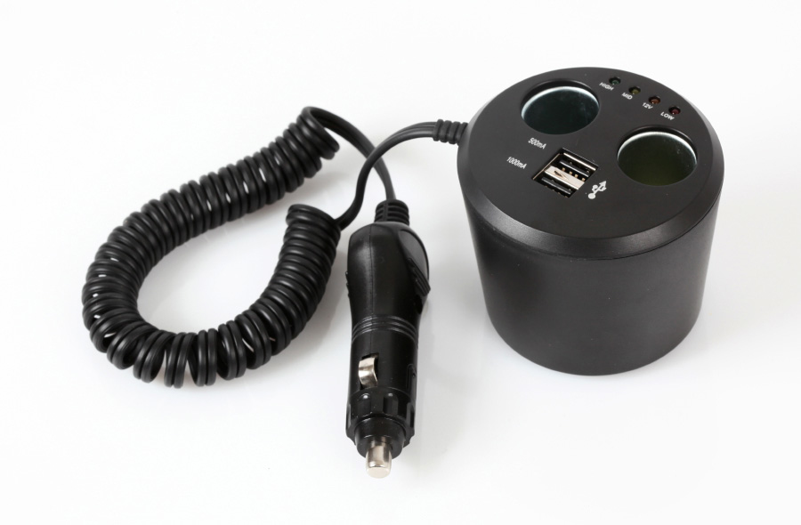 AUTO T Multiprise Allume Cigare USB Sur Porte Boisson 1224V - vue 2