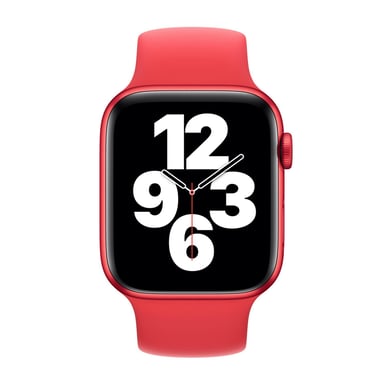 Bracelet Boucle unique en Silicone pour Apple Watch | 38/40/41/42 mm - Taille 7 - (Product) Red