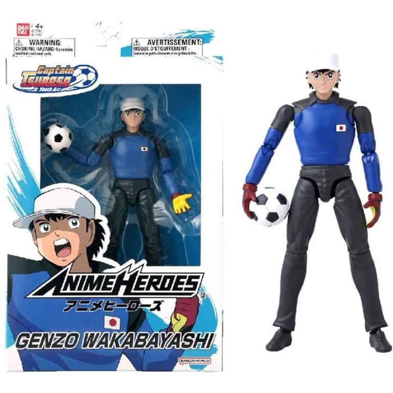 Figurine Anime Heroes BANDAI Captain Tsubasa Genzo Wakabayashi 17 cm 16 articulations Noir multicolore - Neuf