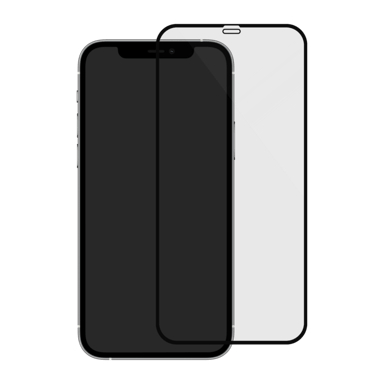 Protector de pantalla de cristal templado con borde curvado antibacteriano para Apple iPhone XS Max/11 Pro Max, negro