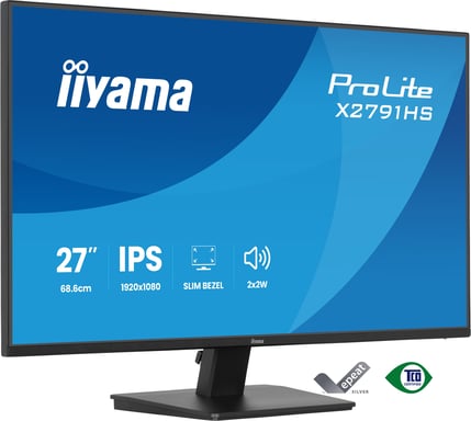 iiyama ProLite X2791HS-B1 écran plat de PC 68,6 cm (27'') 1920 x 1080 pixels Full HD LED Noir