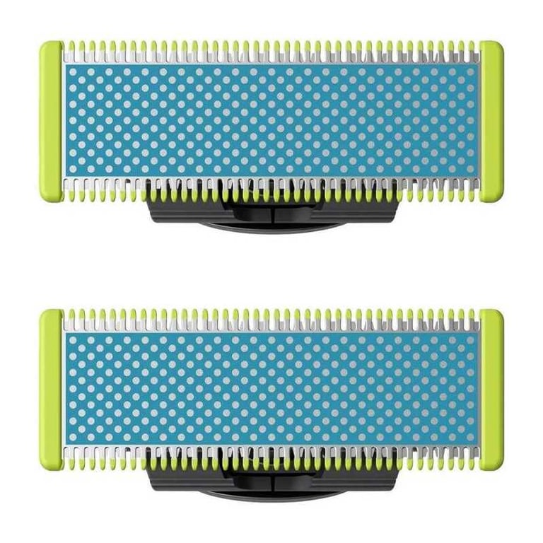 Têtes de rechange Philips QP225/50 OneBlade microbilles anti-friction Pack de 2 Bleu/vert - Neuf