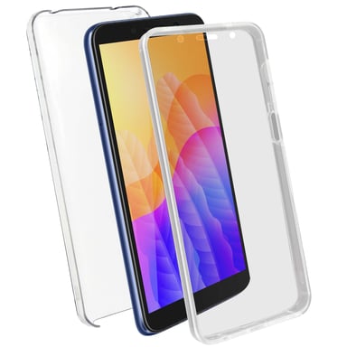 Funda Huawei Y5p Protección Trasera Dura + Delantera Suave Transparente