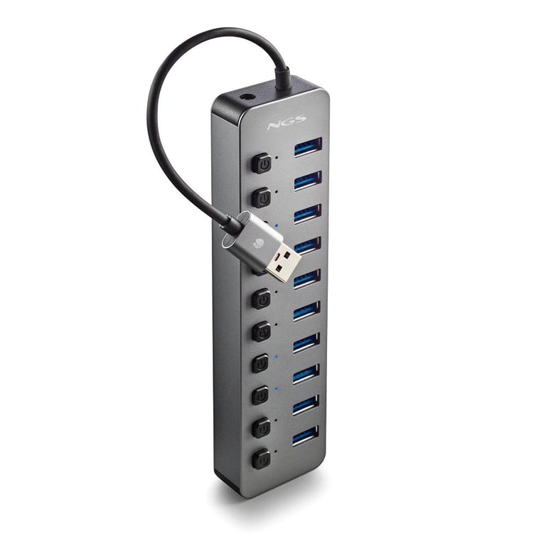 NGS IHUB 10 USB 3.2 Gen 1 3.1 Gen 1 Type A 5000 Mbit/ Neuf