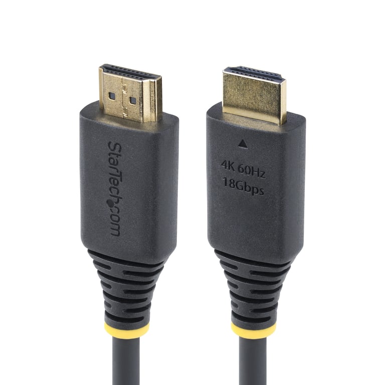 StarTech.com Câble HDMI 2.0 Certifié Premium haut débit 18Gbps 4K 60Hz de 0.3 m Noir - vue 4