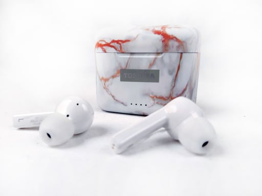 Ecouteurs True Wireless avec chargeur QI Toshiba RZE-BT750 - blanc