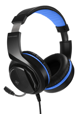 Deltaco Gaming - Cuffie da gioco stereo per PS5, altoparlanti stereo da 40 mm, microfono flessibile