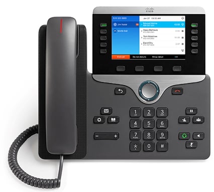 Cisco 8841 téléphone fixe Charbon de bois - Neuf